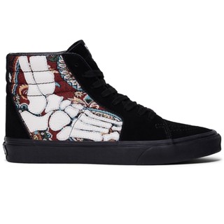 VANS SK8-HI HAZY BONES BLACK WHITE SNEAKERS สินค้ามีประกันแท้