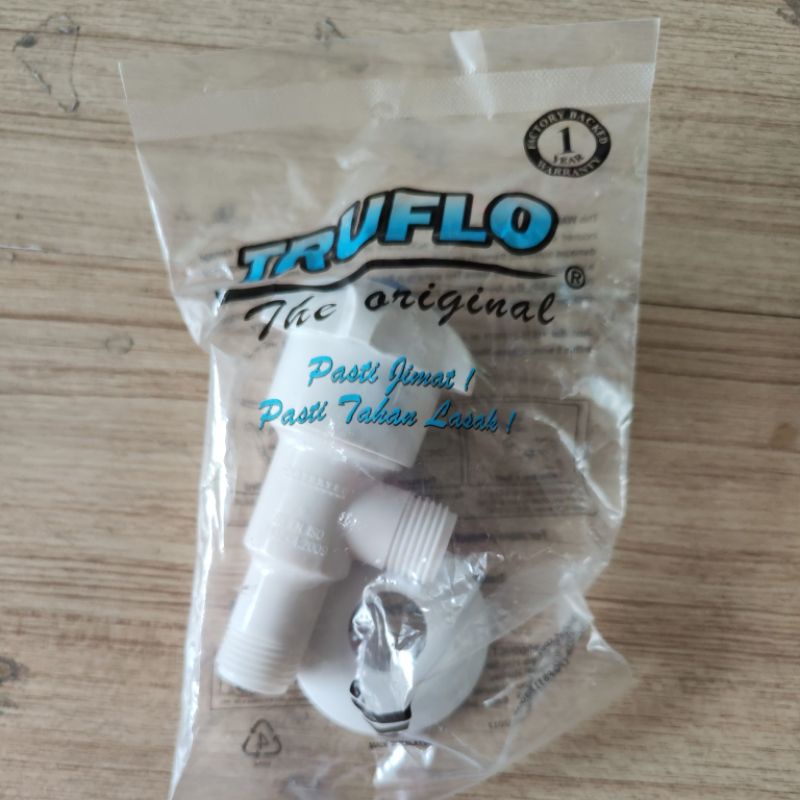สต๊อปวาล์วฝักบัว พีวีซี วาล์วฝักบัว วาล์วน้ำ PVC ขนาด 1/2 x 1/2 นิ้ว