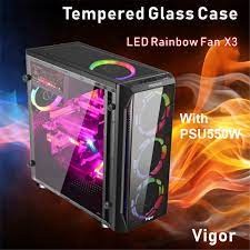 ATX CASE ITSONAS VIGOR SPARKLE (BLACK)