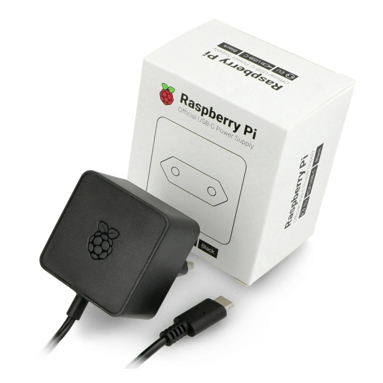 Adapter Raspberry Pi 4 15W (5V/3A) PSU USB C