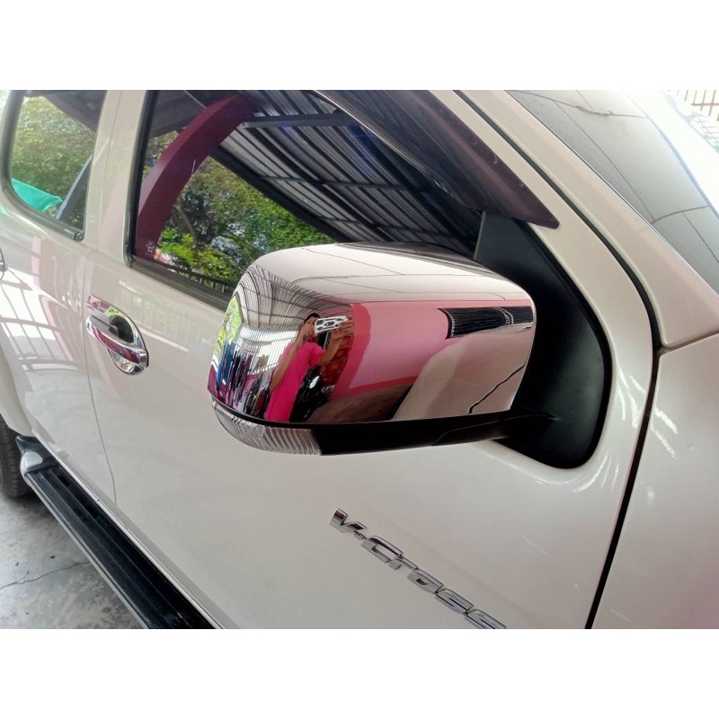 ครอบกระจกD-Max2012-2019มีตัวเลือกสินค้าสวยทนทานงานติดกาวครอบ1/4(2ขิ้น) - รูปที่ 2