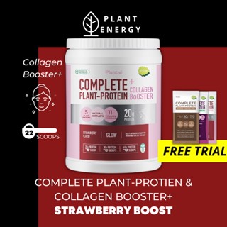 Plantae 1 กระปุก รสสตรอว์เบอร์รี่ บูส Whey Plant Protein คอลลาเจน โปรตีนพืช บำรุงผิวสวย รักสุขภาพ คีโต วีแกน เวย์ โค้ด