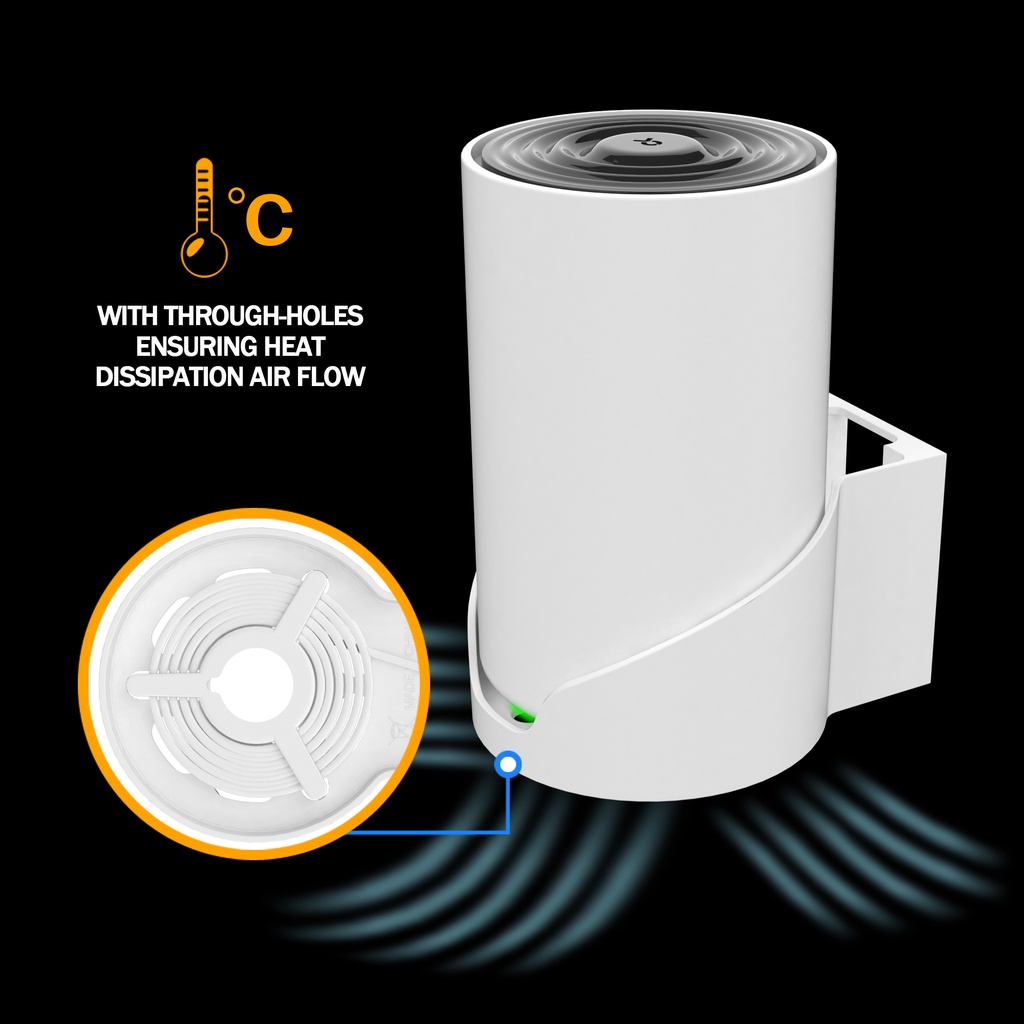 STANSTAR Wall Mount สําหรับ TP-Link Deco X68/XE75/XE75 Pro AX5400 ทั้งตาข่าย Wi-Fi 6 ระบบ,ประหยัดพื้นที่แขวนผนังยึดสําหรับ Wi-Fi Booster, Cable Organizer ไม่มี Me