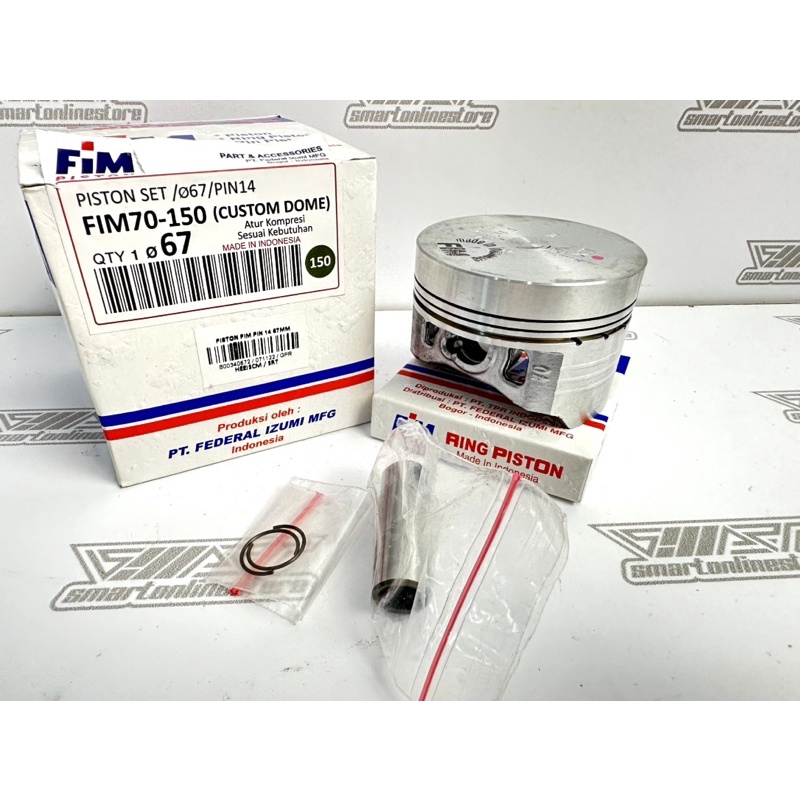 PISTON FIM 70 PIN 14 CUSTOM DOME 66MM 67MM 68MM