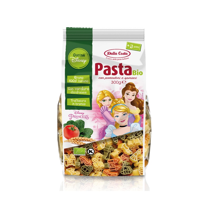 Dalla Costa ออแกนิค พาสต้า (DISNEY PRINCESS) 3 สี ชนิดถุง ขนาด 500 g