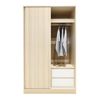 HomePro ตู้เสื้อผ้าบานเลื่อน PEARL สี PINE OAK แบรนด์ FURDINI [HOMEP8Q เงินคืน14%max850]