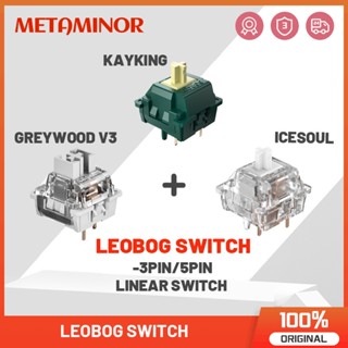 Leobog สวิตช์คีย์บอร์ด GREYWOOD V3 V4 3 pin 5 pin 10 ชิ้น