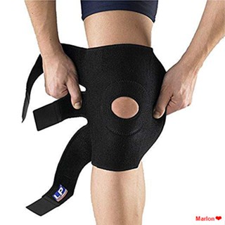 จัดส่งตรงจุดแผ่นรองเข่า 733 LP สีดำพร้อมแผ่นป้องกันการบีบอัดนีโอพรีน Knee Support Black with stays Neoprene compression