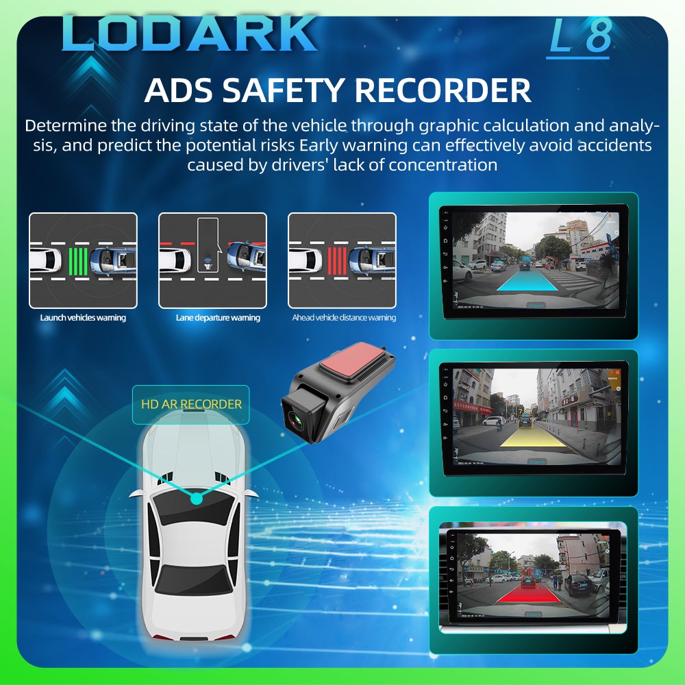 LODARK L8 DVR Dash Cam Full HD 1080P for Car Multimedia Player Mobile