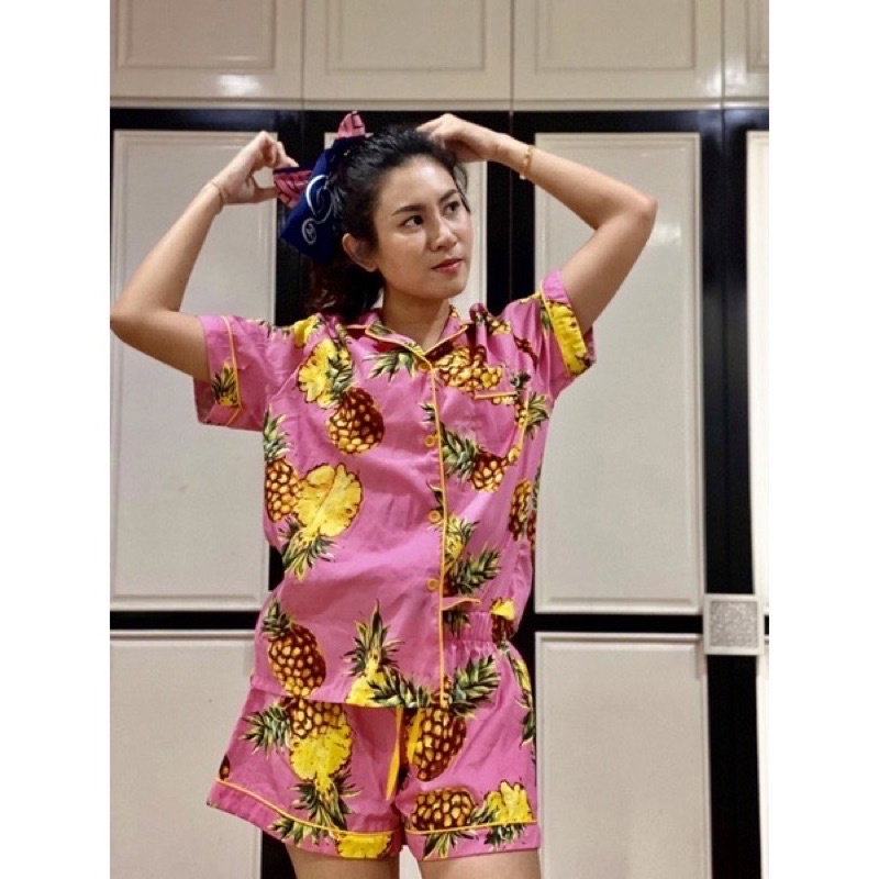 ชุดนอนพรีเมี่ยมขาสั้น สปันนิ่ม/Cottonชุดนอนวัยรุ่น ชุดลำลอง brand CHOBJAI by Gina เลือกลายส่งทางขค