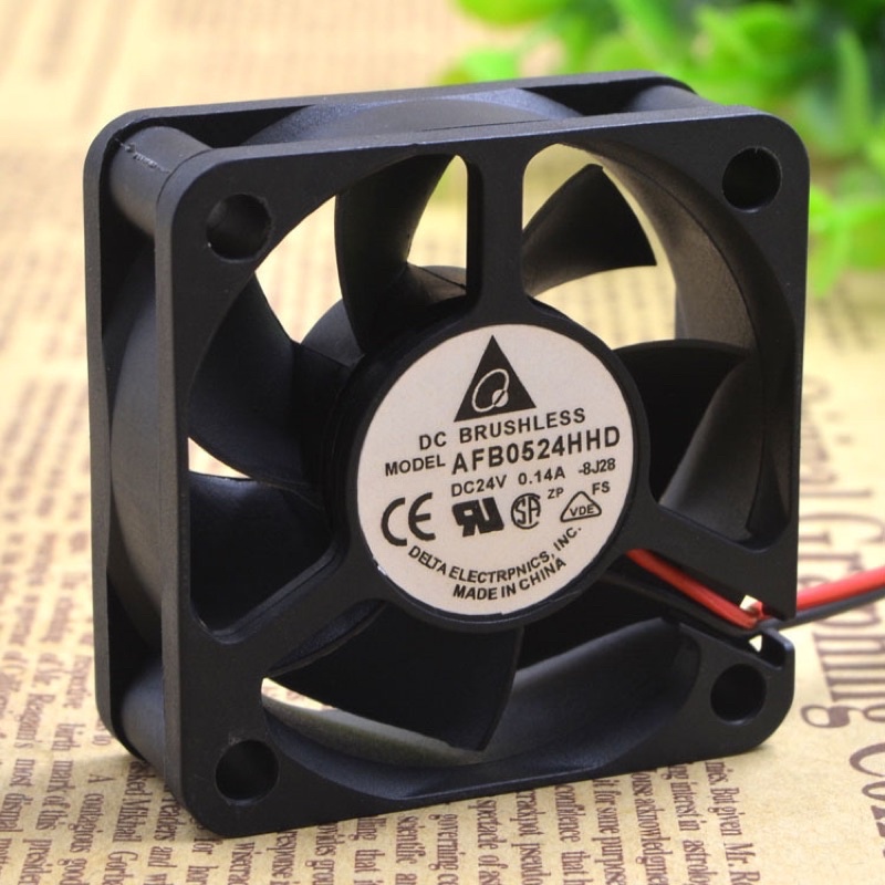 AFB0524HHD DC24V 0.14A 2สาย 50*50*20MM แพ็ค2ตัว ส่งทุกวัน