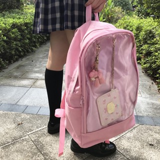 New pink large-capacity ita bag School Bag lolita student shoulder bags for Teenager girls Designer Women backpack  Nylo