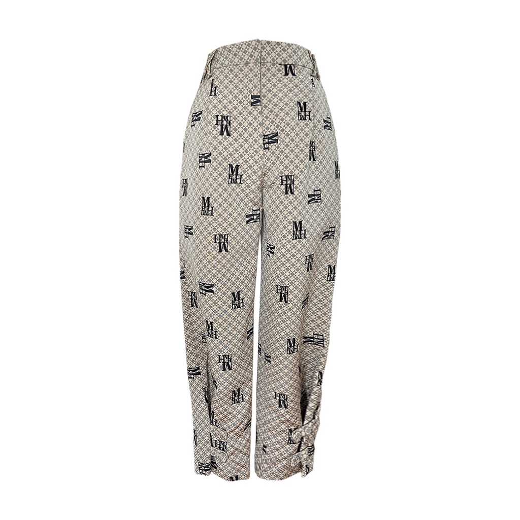 FW22-PT01 BOBBY EMBROIDERED SIGNATURE LOGO PANTS