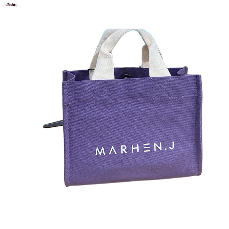 พร้อมส่งในไทย☈🦋MARHEN.J CANVAS BAG  กระเป๋าผ้าแคนวาส ไซส์เล็ก 💕ขนาด กว้าง 9.5 สูง 7 หนา 5 นิ้ว.