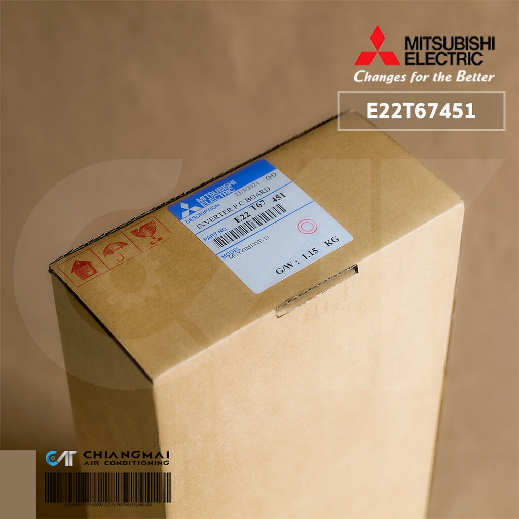 E22T67451 แผงวงจรแอร์ Mitsubishi Electric แผงบอร์ดแอร์ มิตซูบิชิ แผงบอร์ดคอยล์ร้อน รุ่น MUY-GM13VF อะไหล่แอร์ ของแท้ศ... - รูปที่ 3