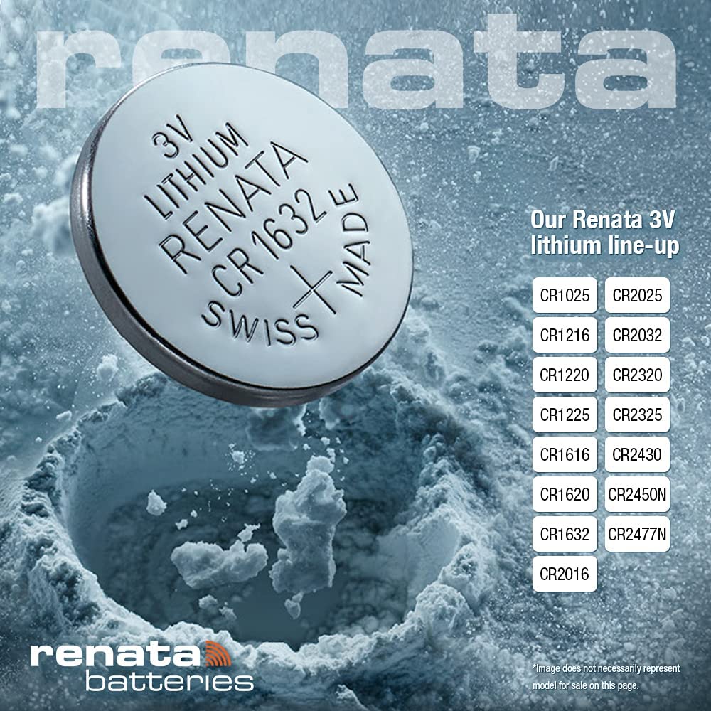 ถ่านกระดุม Renata CR1620 3V ถ่านสวิส ถ่านใหม่ SWISS MADE (1 ก้อน)
