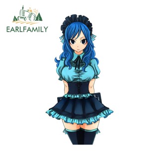 Earlfamily สติกเกอร์กราฟฟิค ลาย Fairy Tail Juvia Lockser 13 ซม. x 6.8 ซม. สําหรับติดตกแต่งประตูรถยนต์