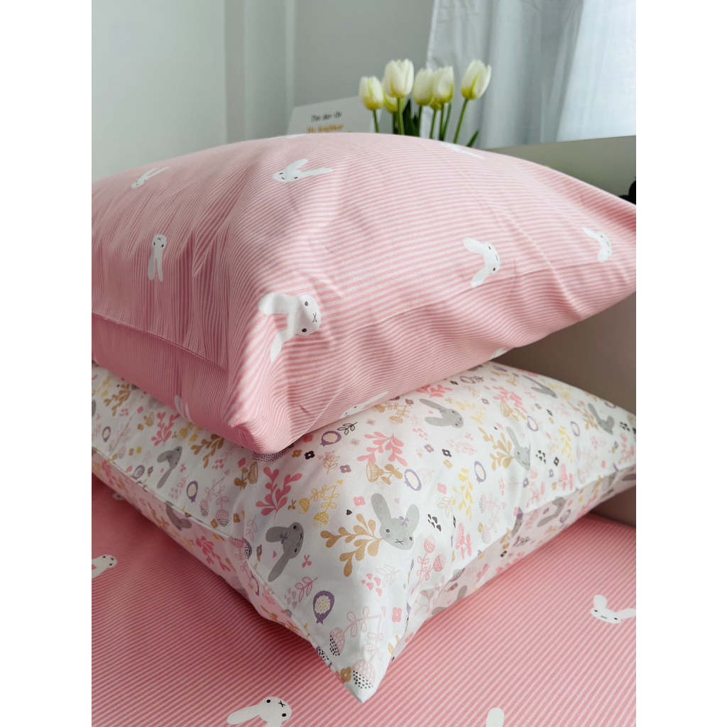 ปลอกหมอน  ลายกระต่ายดอกไม้ - รูปที่ 2