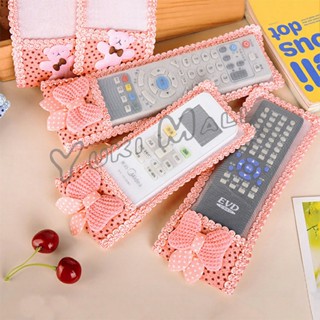 Yuki ซองใส่รีโมตคอนโทรล ประดับโบว์ มุ้งมิ้ง น่ารัก Remote control set