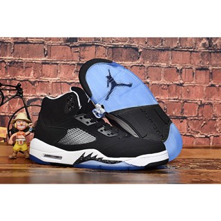 Air Jordan 5 retro "Oreo" สีดํา/สีเทา-สีขาว ลดราคา ZJBH