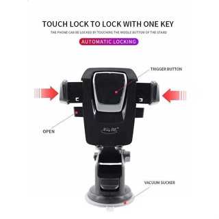 PP ขาตั้งที่วางโทรศัพท์มือถือในรถยนต์ LONG NECK CAR HOLDER Easy One Touch C-2