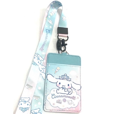 CINNAMOROLL BIG1   ที่ใส่บัตร  พร้อมสายคล้องคอ ลายCINNAMOROLL งานดี สวยงาม     MANOPNEST