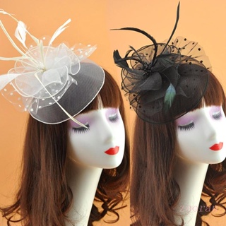 Zuo Fascinators กิ๊บติดผมรูปหมวก พร็อพถ่ายรูป