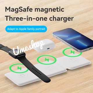 Wireless Charger 15W แบบ​ 3in1​ใหม่​ล่าสุด​พกพา​ง่าย​สะดวก​ สามารถ​พับ​เก็บ​ได้​