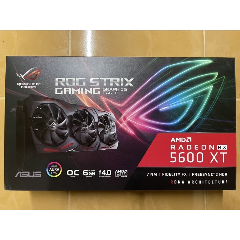การ์ดจอ AMD RX 5600XT/6GB ASUS ROG STRIX O6G GAMING