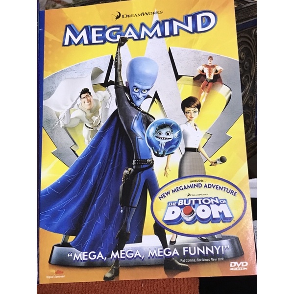 MEGAMIND -INCLUDES- MEGAMIND ADVENTURE DREAMWORKS NEW THE BUTTON DOOM "MEGA, MEGA, MEGA FUNNY!