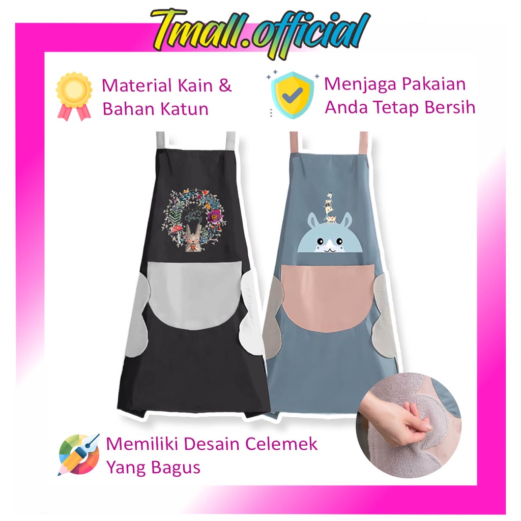 TMALL R394 CaTalina ผ้ากันเปื้อนทําอาหารกันน้ําพร้อมลายตัวละคร
