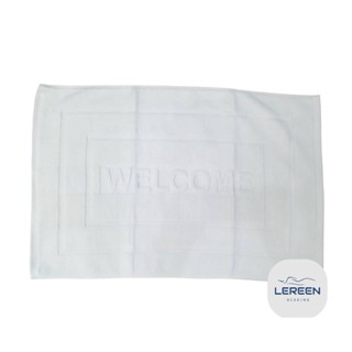 ผ้าขนหนูเช็ดเท้า 18x28 น้ำหนัก 8 ปอนด์ (ขนคู่) Welcome Cotton100%