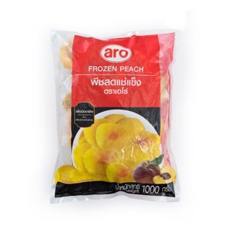 [ส่งรถเย็น] เอโร่ พีชสดแช่แข็ง 1000 กรัม - aro Frozen Halves Peach 1000 g