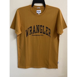 wrangler แท้ ของใหม่ เสื้อยืดผู้ชาย cotton100% ผ้านิ่มใส่สบาย ทรงregular fit ราคาป้าย 890 บาท