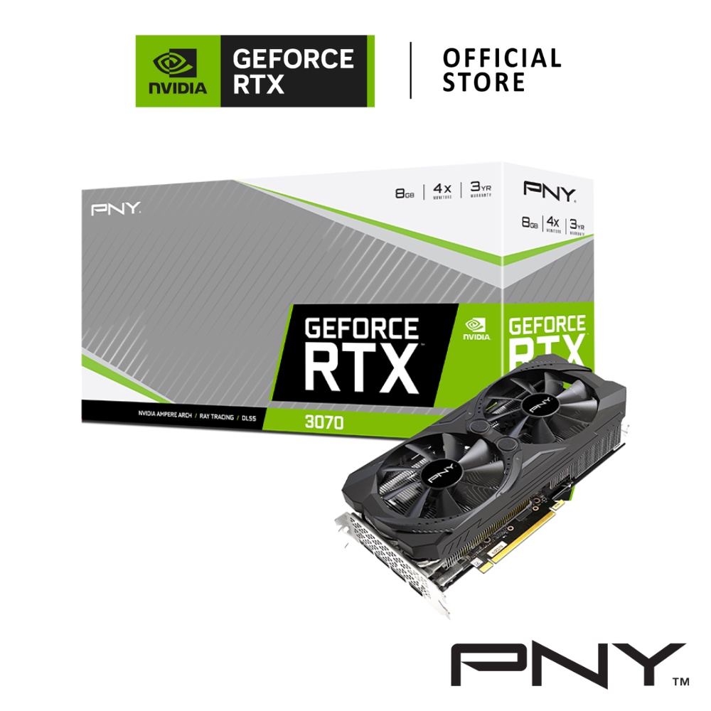 PNY NVIDIA® GeForce RTX™ 3070 UPRISING 8GB การ์ดจอ