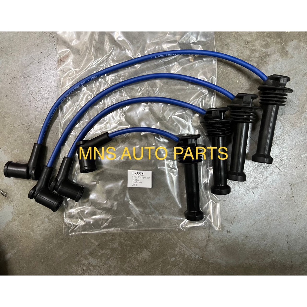 PLUG WIRE : FORD ESCAPE 2.0 / MAZDA TRIBUTE [ 2001 YEAR ] [ 7 MM SILICONE 1 SET ]