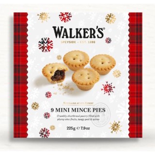 walker minia ture mince pies 225g. merry christmas