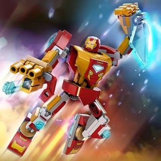 ชุดตัวต่อ Iron Man Mech Armor 76203 ขนาดเล็ก สําหรับแฟนไอรอนแมน เข้ากันได้กับ lego