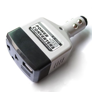 อะแดปเตอร์ชาร์จ USB DC 12V เป็น AC 220V สําหรับรถยนต์ ☆Wecynthiaamo