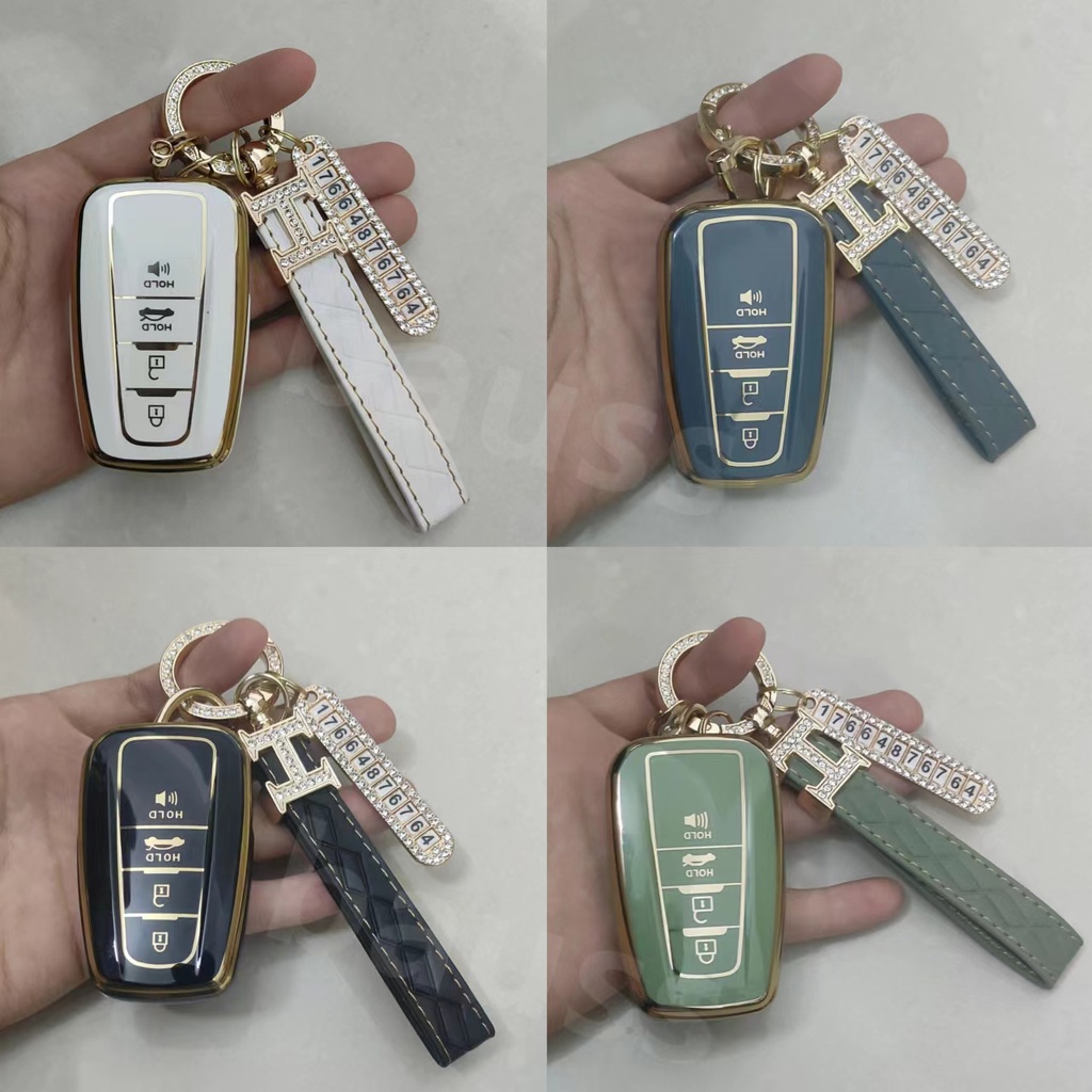 เคสกุญแจรีโมทรถยนต์ สําหรับ TPU กันรอยขีดข่วน สําหรับ Toyota Corolla Altis Corolla Cross Camry RAV C