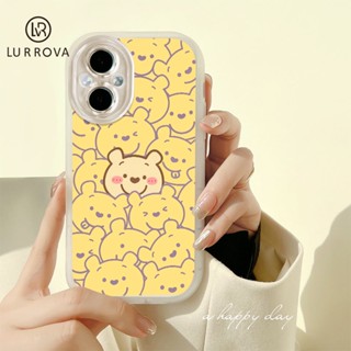 เคส OPPO A17 A57 2022 4G A77S 2022 4G A77 5G A15 A16 A12 A5 A53 A54 A74 A7 A5S A93 A76 A94 A96 A17K A16K A15S A92 A9 2020 A5 2020 เคสโทรศัพท์ซิลิโคนลายหมีน่ารัก