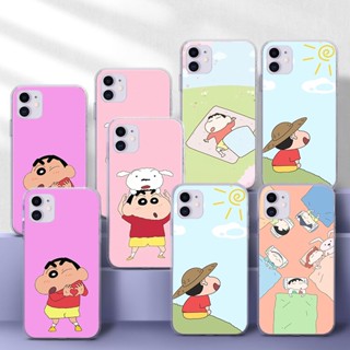 เคสโทรศัพท์มือถือแบบนิ่ม TPU ใส ลายการ์ตูนชินจัง ERT77 สําหรับ Redmi 9 POWER 10 10A 10C K40 Poco M4 Pro A3