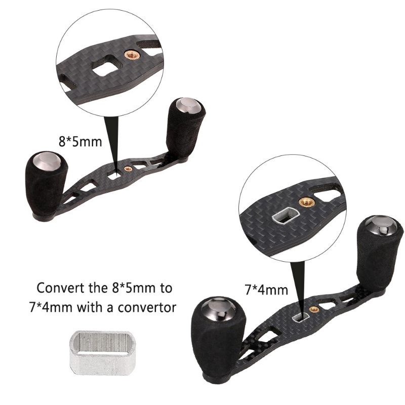 อแดปเตอร์ ใส่แขนแต่งรอก ขนาด 7×4mm สำหรับ Shimano 1คู่ 2ชิ้น