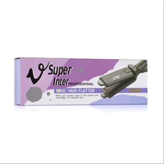 เครื่องหนีบผมซุปเปอร์วี / Super V Inter Ionic Hair-Flatter SU288(ม่วง)ขนาดกลางมีฟัน