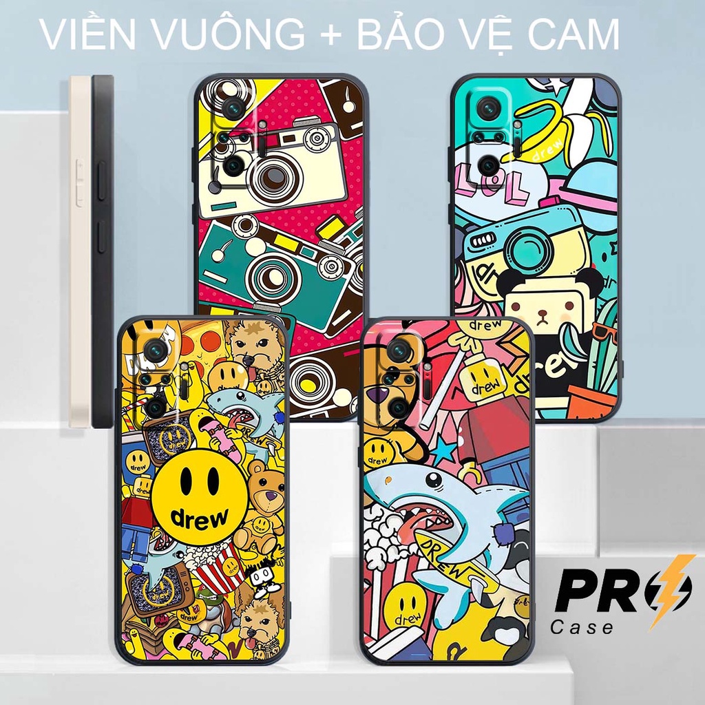 Xiaomi Redmi Note 10 4G/5G/ 10 Lite/10 Pro Square Edge TPU Case พร้อม Drew Sark,Drew LOL