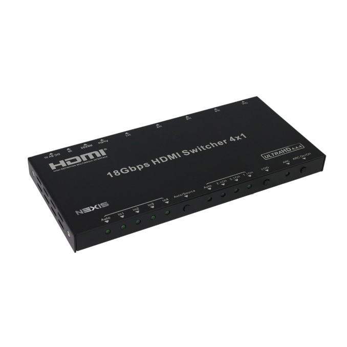 NEXIS HSW41A HDMI Switch สวิทช์สลับสัญญาณภาพ HDMI  4 input ออก 1 output รองรับ 4K และภาพ 3D