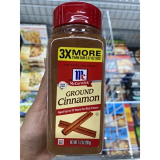 McCormick Ground Cinnamon 201 G. แม็คคอร์มิค กราวด์ ชินนาม่อน ( อบเชยป่น ) อบเชยป่น 100%