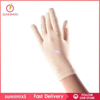 [ ถุงมือยืดหยุ่น พร้อมพลอยเทียม สําหรับเล่นสเก็ตน้ําแข็ง