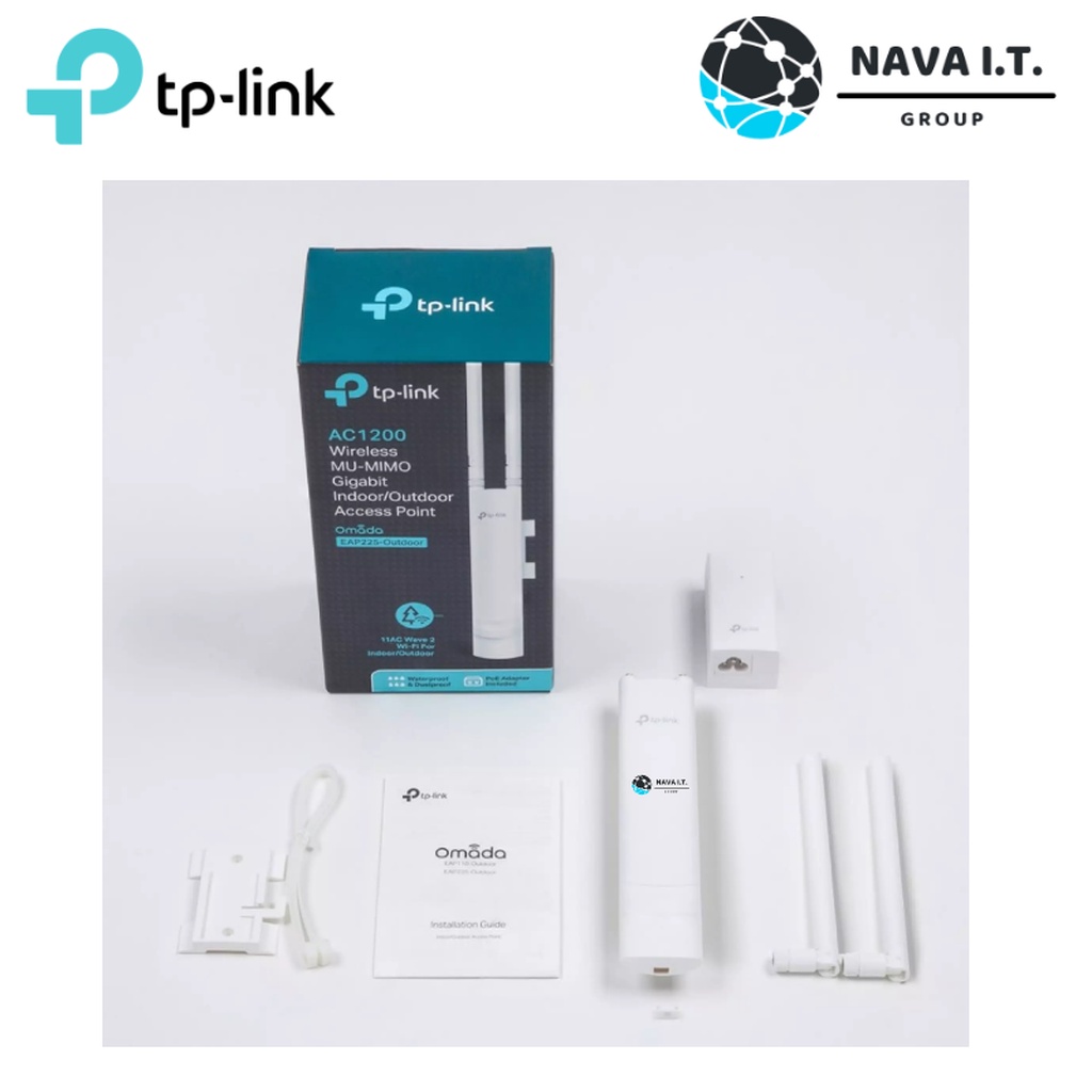 🛵มีส่งด่วน💨  TP-LINK EAP225-OUTDOOR AC1200 WIRELESS MU-MIMO GIGABIT ACCESS POINT