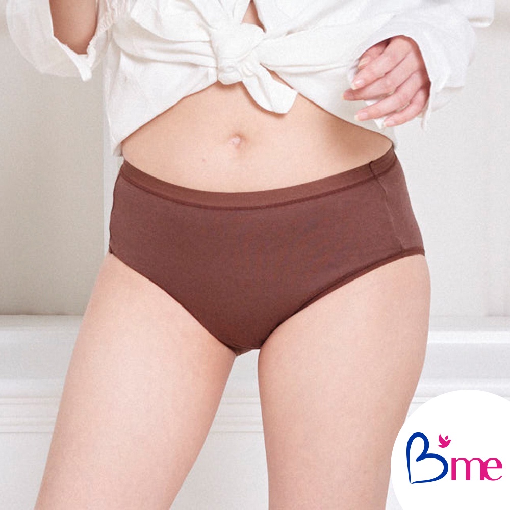 B'me กางเกงในผ้า Cotton รุ่น ME7A81 สีน้ำตาลเข้ม สีเทากลาง สีพีช